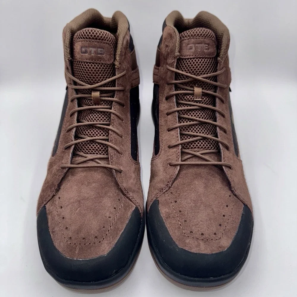 OTB T-Kool Mid Boots‎ Men's Size 14 Brown Waterproof Leather Camo Tactical